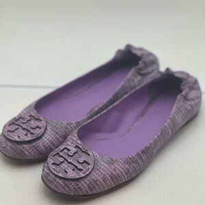 Tory Burch Purple Ballet Flats